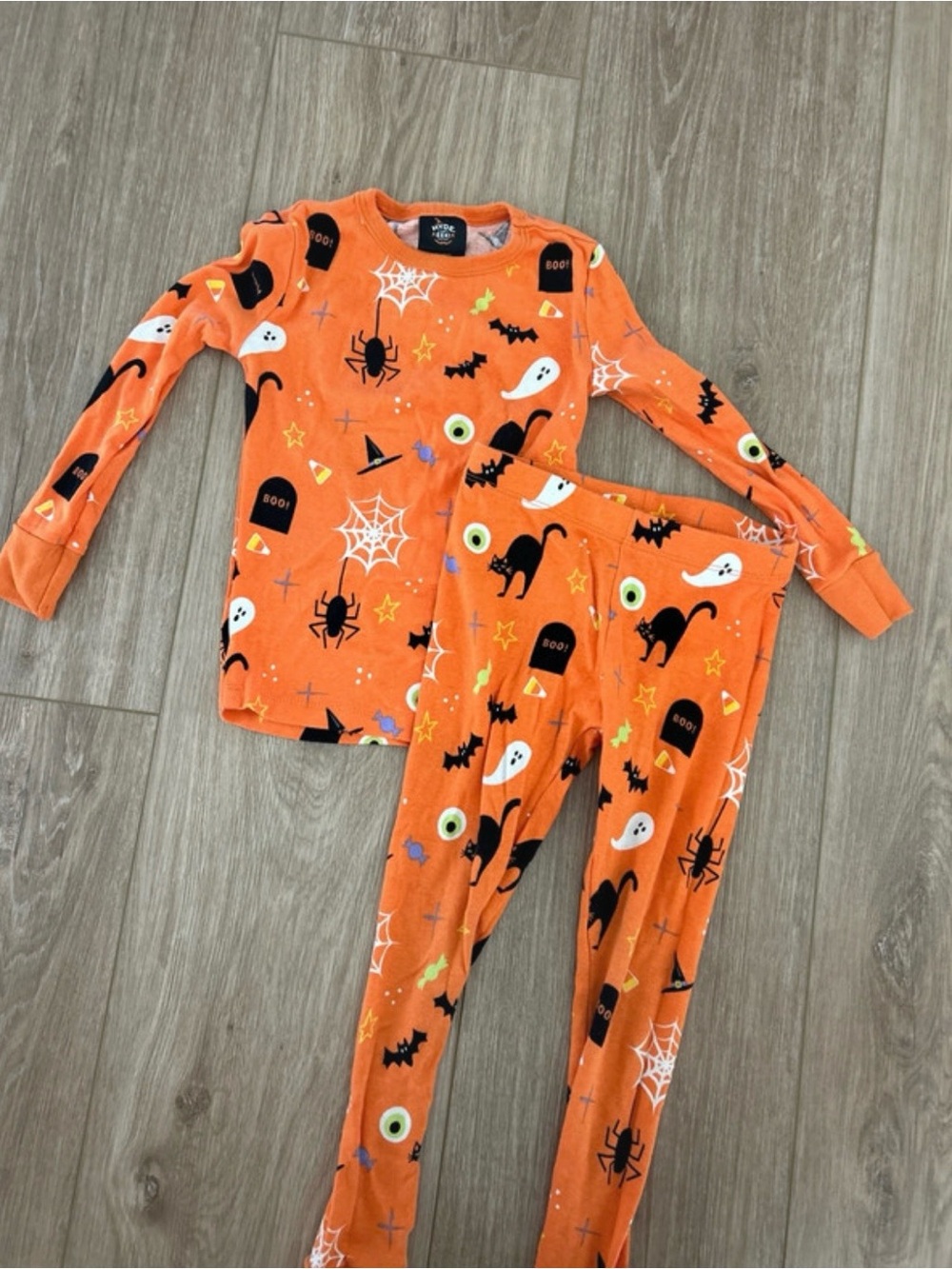 Kids Halloween Ghost Pajama Set 100% cotton